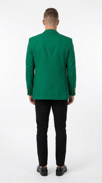 Men’s Kelly Green Blazer with Black Pants – Church, Business and Formal