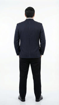 Men’s Black Pinstripe Blazer Gomez Addams Inspired Jacket – Vintage Double Breasted Formal Blazer, Classic Party Costume Wear, Elegant Evening