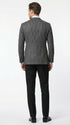 Mens Charcoal Pinstripe Blazer – Classic Tailored Formal Jacket for Business, Office and Evening Wear