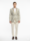 Men’s Champaign Silver and Cream Embroidered Luxury Blazer – Floral Pattern Wedding & Party Dinner Jacket in Light Tan Color