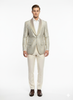 Men’s Champaign Silver and Cream Embroidered Luxury Blazer – Floral Pattern Wedding & Party Dinner Jacket in Light Tan Color