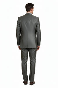 Men’s Olive Green 3-Piece Suit – Classic Fit with Vest and Tie Pleated Pants Three Buttons
