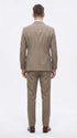 Men’s Taupe Olivish Tan 3-Piece Suit – Elegant Tan Wedding, Business & Formal Suit with Vest