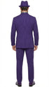 Men’s Purple Pinstripe Mardi Gras Suit | Classic Double Breasted Formal Carnival Suit
