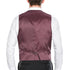Vanderbilt Collection - Classic Dress Vest 5 Buttons Regular Fit In Burgundy