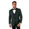 3-Piece Tailored Fit Wool Suit with Bow Tie and Flat Front Pants - Hunter