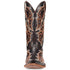 Dan Post Men's Racer Black Leather Snip Toe Western Boots