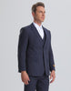 Mens Navy on Navy Pinstripe Vested Summer Seersucker Suit