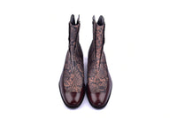 Corrente 3273HS Python Printed Calfskin Slip-On Boot - Brown - Image 4