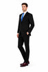 (34R, 38L, 42R, 44R) Regular Fit 2 Piece Black Suit
