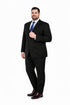 (34R, 38L, 42R, 44R) Regular Fit 2 Piece Black Suit