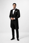 (34R, 38S) Classic Full Dress Tuxedo Tails 2 Piece Regular Fit In Black