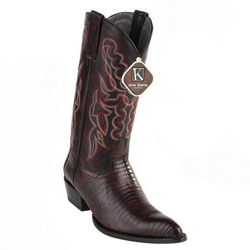 King Exotic Men's Lizard Western Boots J Toe