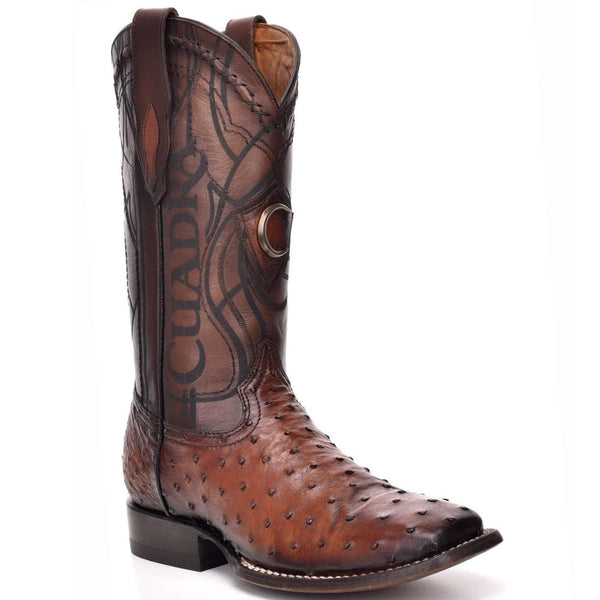 Cuadra Square Toe Ostrich Boot