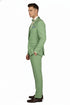 Men’s Mint Green Tuxedo – 2-Piece Formal Suit with Satin Shawl Lapel and Matching Bow Tie in  Sage Green