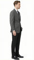 Men’s Charcoal Grey Pinstripe Blazer – Classic Tailored Formal Jacket for Business, Professional Wear Sportcoat
