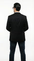 Mens Black Blazer – Clark Kent Inspired Smart Casual Office Blazer for Men Classic Everyday Formal Jacket