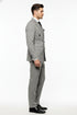 Men’s Grey and Black Pinstripe Double-Breasted Suit – 1920s Gangster Vintage Looking suit By Rossiman