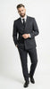 Men’s Black Pinstripe Double Breasted Suit – Classic Formal Business Suit Office and Evening Wear Modern Fit Conservative pattern