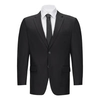 Mens Vested Black Slim Fit Suit