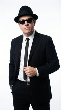 Mens Black Blazer – Vincent Vega Inspired Pulp Fiction Style Classic Formal Blazer for Men Retro Vintage Jacket