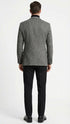 Men’s Grey Tweed Herringbone Sport Coat - Gray Mens Blazer Suit Jacket