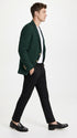 Men’s Hunter Green Blazer with Black Pants –, Church, Business and Formal Outfit dark green color