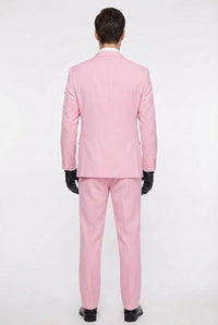 Men’s Pink Two-Piece Suit – Classic Fit Formal Jacket and Tailored Pants