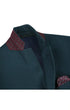 Men's Slim Fit Blazer Wool Blend Sports Jacket in Emerald Green