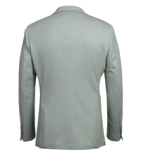 Half Canvas Slim Fit Blazer in Light Sage Gray