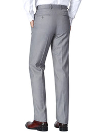 Dress Pants Regular Leg Un-Hemmed Bottoms in Gray