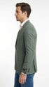 Men’s Sage Green Windowpane 2-Piece Suit – Modern Fit Plaid Wedding, Business and Formal Suit