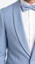 Men’s Powder Blue 2 Piece Tuxedo Suit – Light Blue Wedding Prom Tux with Matching Pants Light Baby Blue