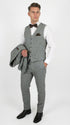 Men’s Edwardian Grey 3-Piece Suit – Dickens Downton Abbey Victorian Vintage Tweed Suit