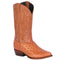 Ostrich Print Boots Cognac Pointed Toe - El General