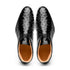 Zelli Marco Genuine Ostrich Quill Lace-Up Chukka Boots in Black