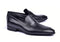 Corrente 4428 Leather Slip-On Loafer Shoes - Penny Black - Penny Black - Size 13