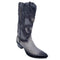 Los Altos Gray Genuine Caiman Snip Toe Boots