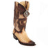 King Exotic Men's Ostrich Western Snip Toe Boots