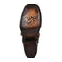 Mens Honey Fish Pirarucu Square Toe Cowboy Boots