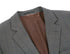 Trevi Collection - 2 Piece Suit 2 Buttons Windowpane Regular Fit In Gray