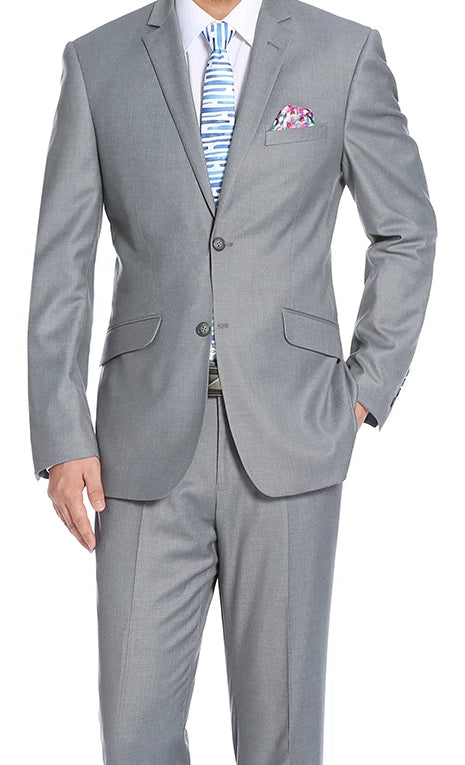 Performance Stretch Suit 2 Piece Slim Fit in Gray