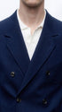 Men’s Navy Blue Double Breasted Blazer – Formal Sport Coat