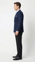 Mens Navy Blue Double Breasted Blazer – Classic Formal Suit Jacket for Business, Wedding, Office and Professional Wear