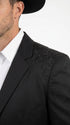 Men’s Black Western Blazer – Embroidered Cowboy Sport Coat with Western Yoke for Rodeo & Country Wear