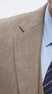 Men’s Taupe Olivish Tan 3-Piece Suit – Elegant Tan Wedding, Business & Formal Suit with Vest