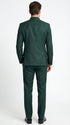 Men’s Olive Green Tuxedo Mandarin Collar Suit – Modern Nehru Style Formal Suit for Wedding Banded Collar