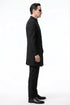 Men’s Black Coat Matrix Keanu Reeves Inspired Long Coat – Classic Mandarin Collar Formal Overcoat, Stylish Winter Trench Coat, Neo Style Jacket