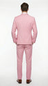 Mens Dusty Rose Pink Summer Tuxedo – Satin Shawl Lapel Formal Wedding Prom Suit