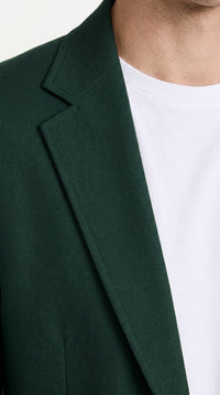 Men’s Hunter Green Blazer with Black Pants –, Church, Business and Formal Outfit dark green color